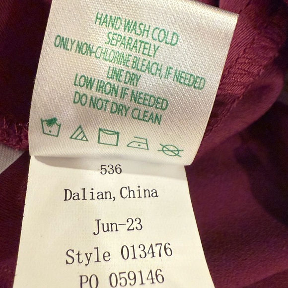 Lilly Pulitzer NWT Size 0 Amazing Burgundy Strapless Wide Leg Pant Jumpsuit - Picture 15 of 15